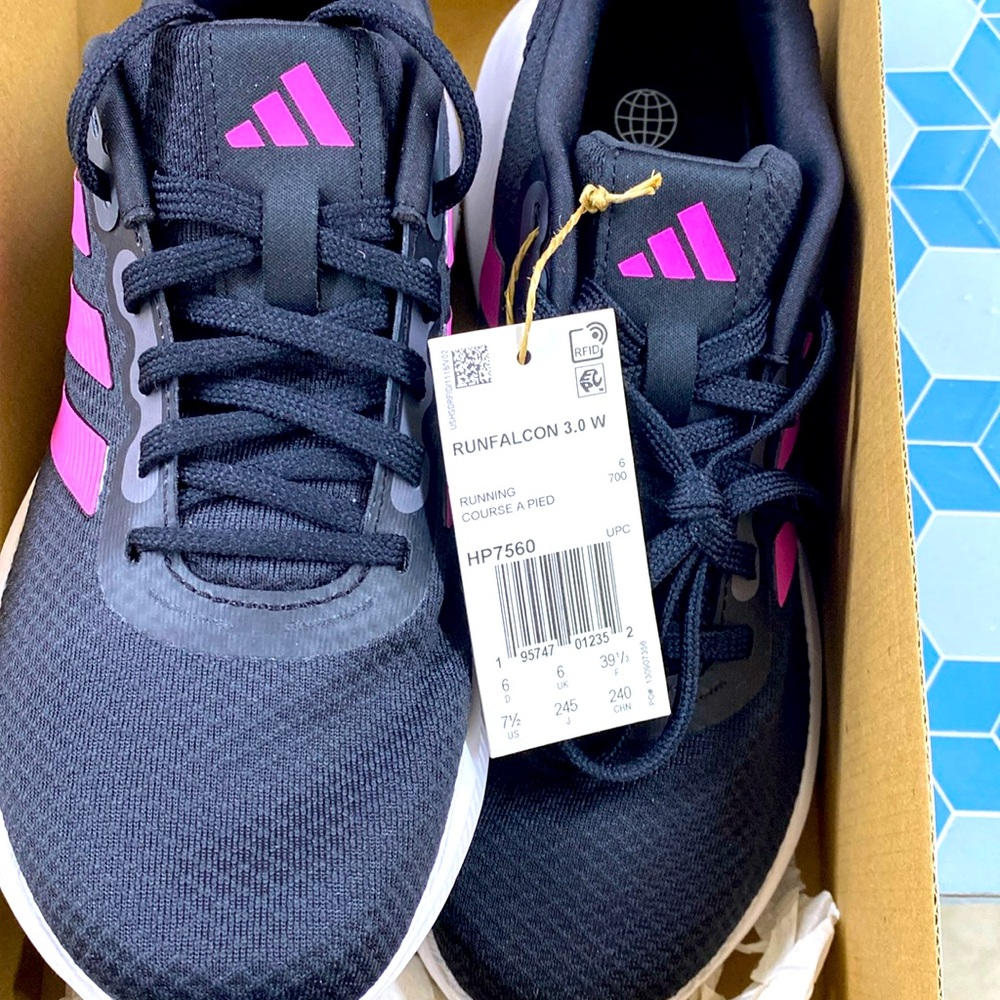 Black Adidas RunFalcon 3.0 W Size 7.5